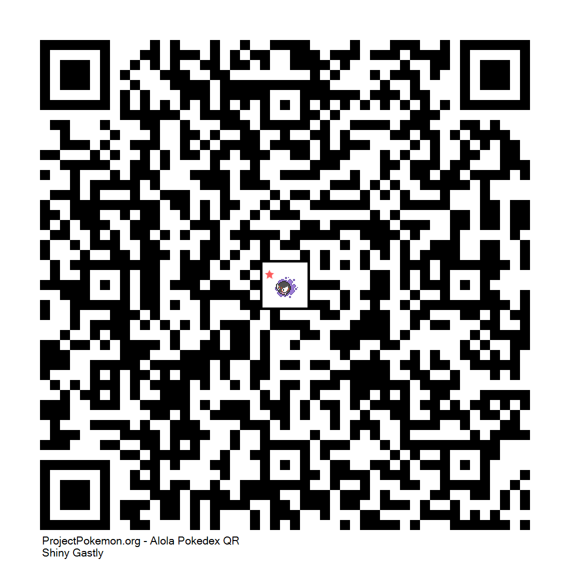 Cdigo QR de Gastly variocolor